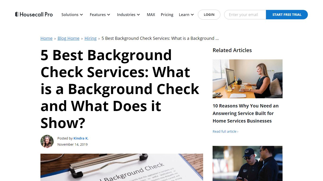 What is a Background Check and What Does it Show? | Housecall Pro